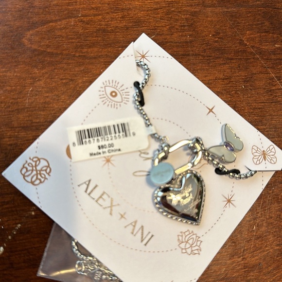 Alex + Ani - NWT - Heart Trio Charm Necklace. Interchangeable - Picture 6 of 7